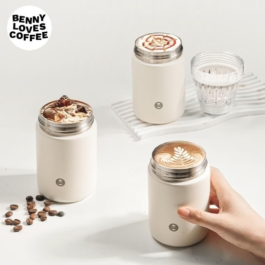 Crystal Eye Travel Brewer Timemore Ceramic Coating Tumbler 2in1 with dripper